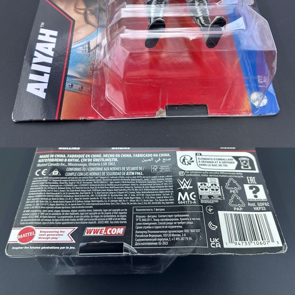 Mattel WWE Basic 137 Aliyah Wrestling Action Figure 2023 Raw Smackdown NXT - Picture 4 of 5
